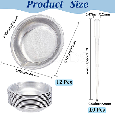 12Pcs 410 Stainless Steel Palette AJEW-GF0011-85-1