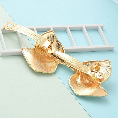 Texture Alloy Hair Barrettes AJEW-M043-01G-01-1