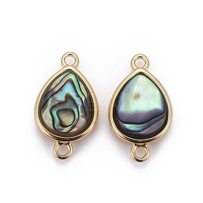 Natural Abalone Shell/Paua ShellShell Links Connectors BSHE-F011-10G-1