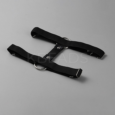 Imitation Leather with Alloy Garter Leg Ring AJEW-WH0513-67A-1