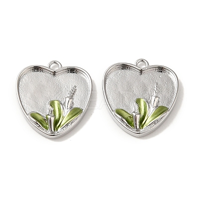 Brass Enamel Pendants KK-S368-10P-1