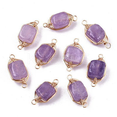 Natural Agate Links Connectors G-T131-99F-1