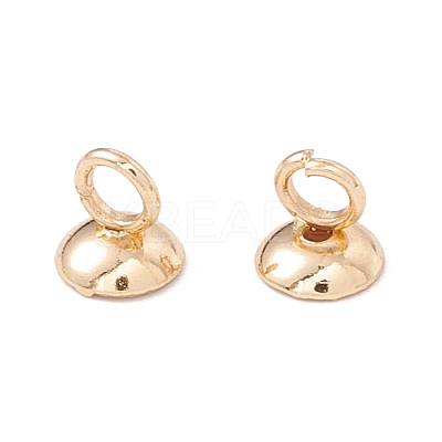 304 Stainless Steel Bead Cap Pendant Bails STAS-I192-01A-G-1