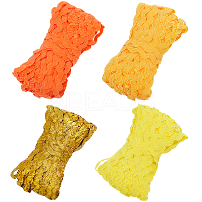 50M 4 Colors Wave Bending Fringe Trim OCOR-GF0003-49-1