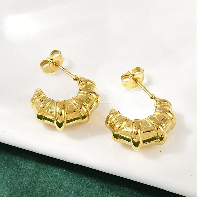304 Stainless Steel Stud Earrings EJEW-S272-02G-1