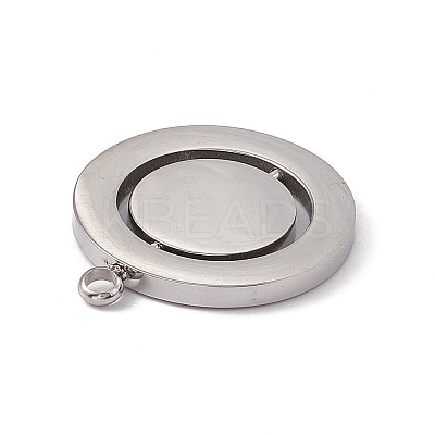 Non-Tarnish 304 Stainless Steel Turnable Pendants STAS-G297-10P-1