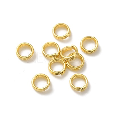 Brass Split Rings KK-O143-25G-1