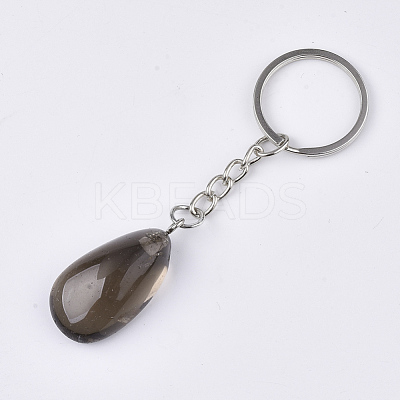 Natural Smoky Quartz Keychain G-Q484-D09-1