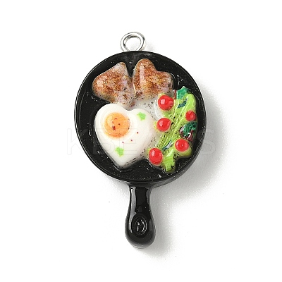 Opaque Resin Pendants FIND-A058-05B-1