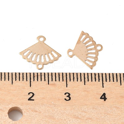 Brass Laser Cut Hollow Connector Charms KK-K277-12-1