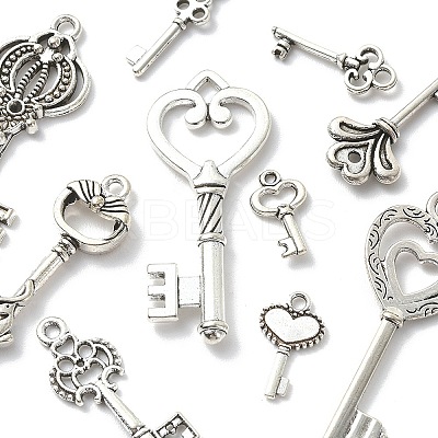 20Pcs 10 Style Tibetan Style Alloy Pendants TIBE-YW0001-34-1