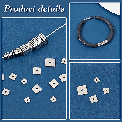 400Pcs 4 Styles 304 Stainless Steel Spacer Beads STAS-PH0019-77-1