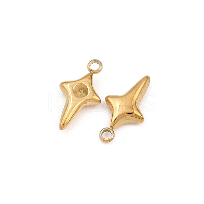 304 Stainless Steel Pendant Rhinestone Settings STAS-H241-27G-1