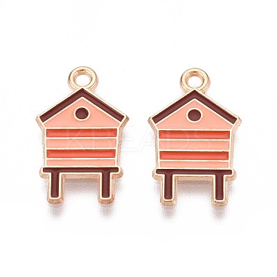 Alloy Enamel Pendants ENAM-T022-60B-1