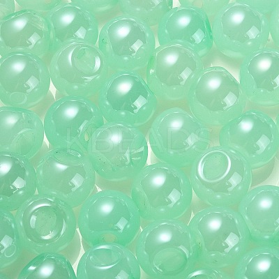 Opaque Acrylic Beads OACR-G012-03F-1