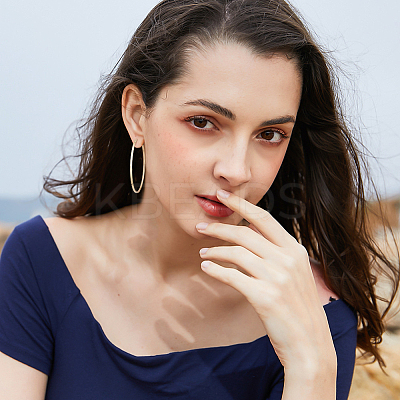 3 Pairs Brass Hoop Earrings for Women EJEW-BBC0001-66G-03-1