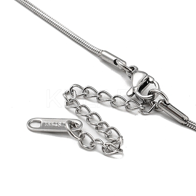 Non-Tarnish 304 Stainless Steel Pendant Necklaces NJEW-G120-03P-1
