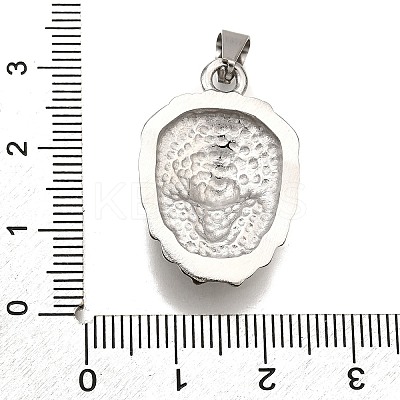 304 Stainless Steel Pendants STAS-B086-11B-P-1