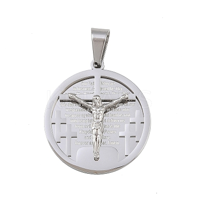 Jesus Theme 304 Stainless Steel Pendants STAS-D387-01A-P-1