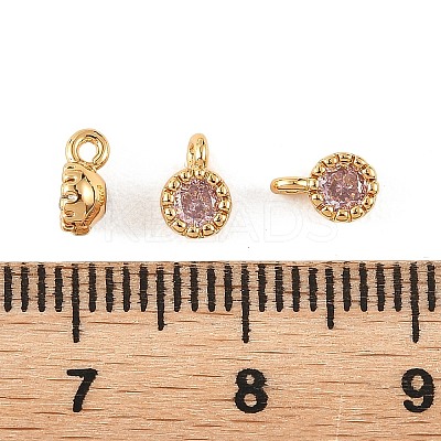 SHEGRACE Brass Pave Cubic Zirconia Charms XGRQ5K372-832G-B-1