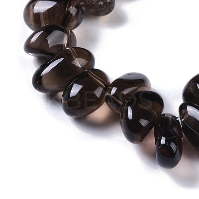 Natural Smoky Quartz Beads Strands G-B072-D01-02-1