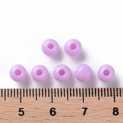 Opaque Acrylic Beads X-MACR-S370-C6mm-A03-1