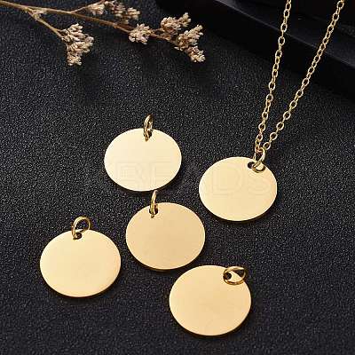 Ion Plating(IP) 304 Stainless Steel Pendants STAS-I311-32F-G-1