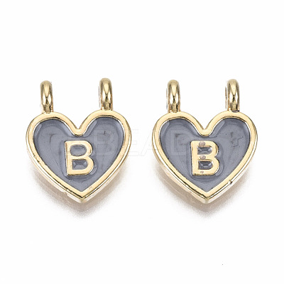 Alloy Enamel Charms X-ENAM-T012-02B-RS-1