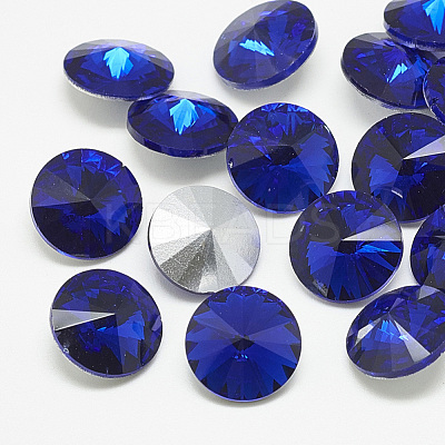 Pointed Back Glass Rhinestone Cabochons RGLA-T086-6mm-11-1
