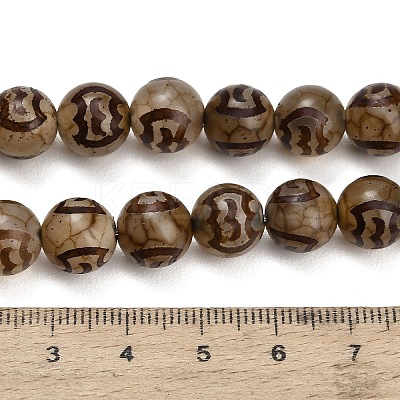 Tibetan Style dZi Beads Strands GG-CBA4812-B04-10MM-1