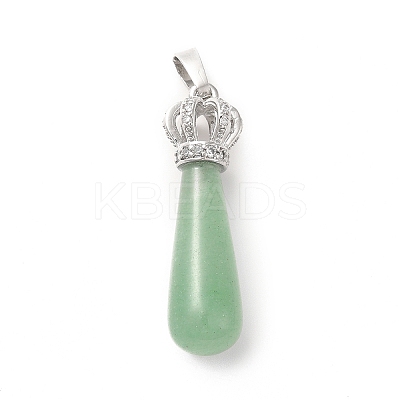 Natural Green Aventurine Pendants G-G976-01P-11-1
