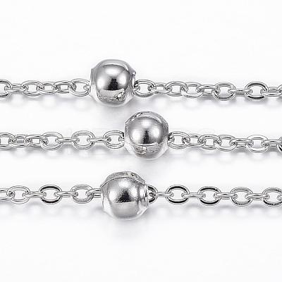 Tarnish Resistant 304 Stainless Steel Cable Chains CHS-H009-10P-1