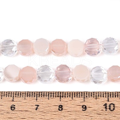 Electroplate Glass Beads Strands X-EGLA-N022-03A-A08-1