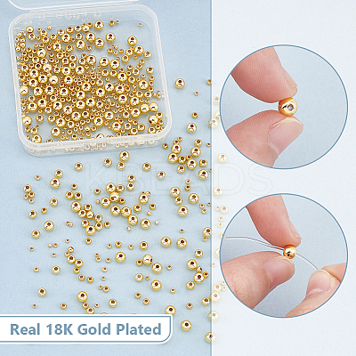 500Pcs 5 Styles Rack Plating Brass Spacer Beads FIND-UN0004-38A-1