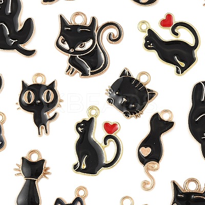20Pcs 10 Styles Alloy Enamel Pendants ENAM-FP0002-59-1