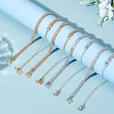Brass Rhinestone Non-slip Bra Straps FIND-GO00010-1