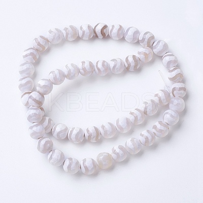Natural Agate Beads Strands X-G-G752-01-8mm-1
