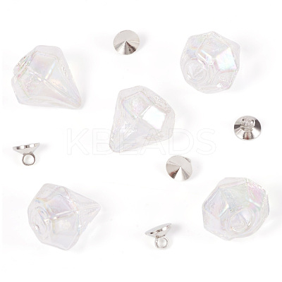 DIY Diamond Glass Bottles Pendants Making Kits DIY-TA0012-40B-1