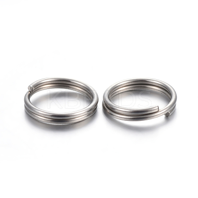 Tarnish Resistant 304 Stainless Steel Split Rings STAS-P223-22P-08-1