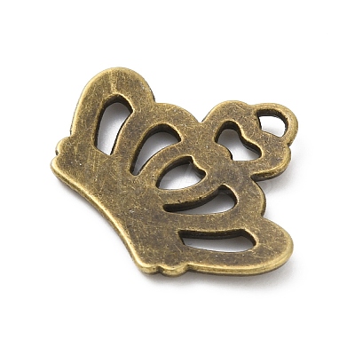 Tibetan Style Alloy Pendant Rhinestone Settings for Enamel LS-FIND-WH0126-174AB-1
