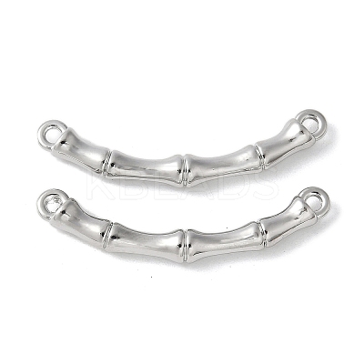 Alloy Curved Bamboo Stick Connector Charms PALLOY-S044-07A-P-1