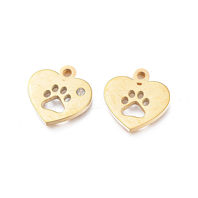 Ion Plating(IP) 304 Stainless Steel Charms STAS-L245-002G-1