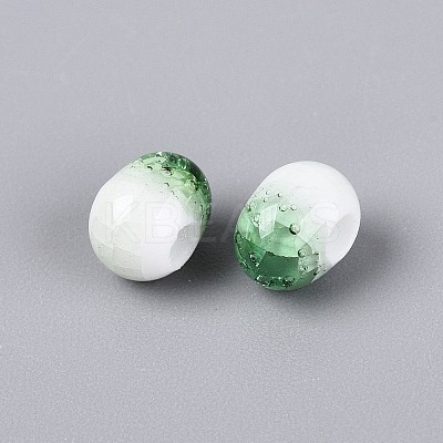 Handmade Crackle Porcelain Beads PORC-Q008-06A-05-1