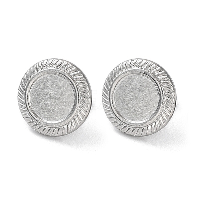 Non-Tarnish 304 Stainless Steel Stud Earrings Findings STAS-M323-07P-1