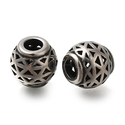 304 Stainless Steel European Beads STAS-D191-05Q-AS-1