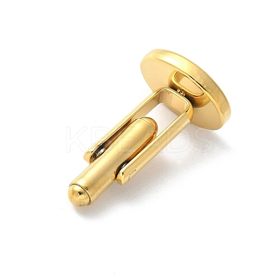 304 Stainless Steel Cufflinks LS-STAS-S170-01G-1