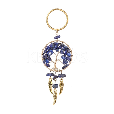 Woven Net/Web with Wing Pendant Keychain KEYC-JKC00481-05-1