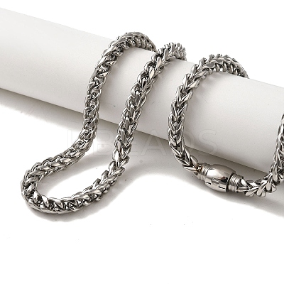 Non-Tarnish 304 Stainless Steel Link Chain Necklaces NJEW-Q337-01P-1
