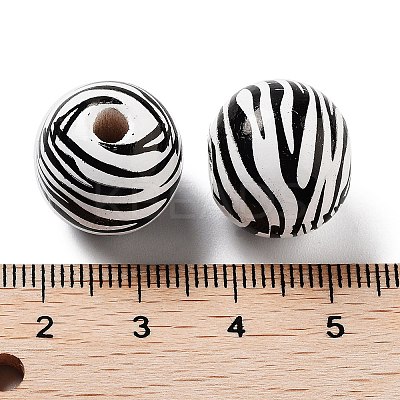 Wood European Beads WOOD-M011-03B-1