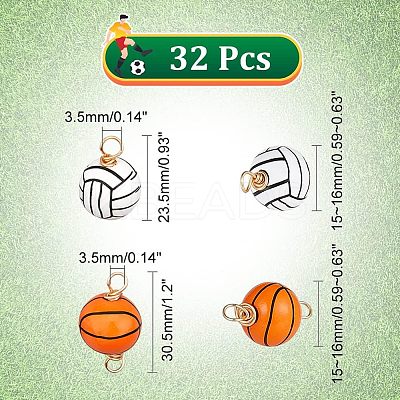 32Pcs 2 Style Natural Wood Pendants & Connector Charms FIND-CA0005-91-1